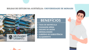Read more about the article Bolsas de estudo para estudar na Austrália na Universidade de Monash com tudo pago