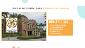 Read more about the article Bolsa de Estudos da Universidade Nacional de Taiwan (Totalmente Financiada)