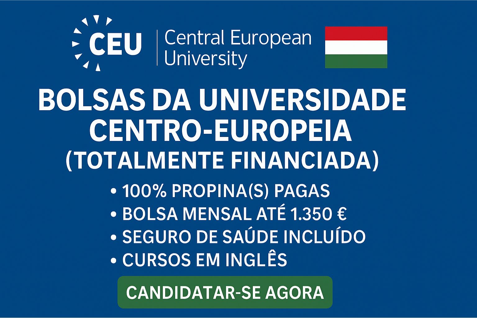 Bolsas da Universidade Centro-Europeia