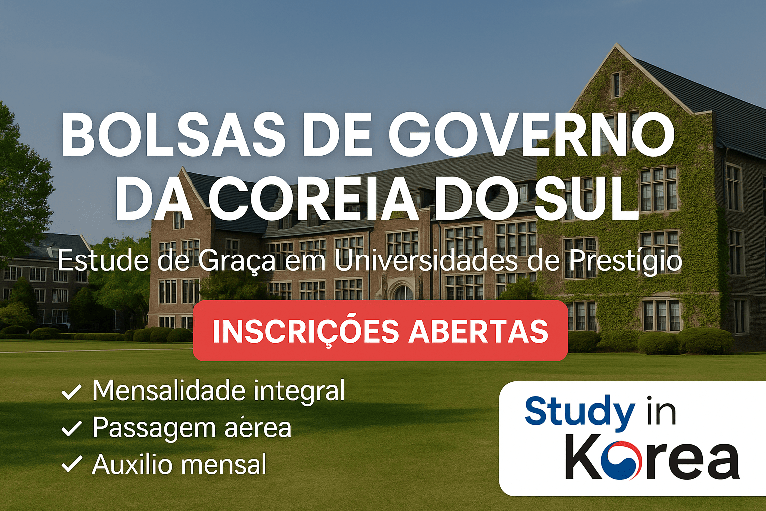 Bolsas de Governo da Coreia do Sul