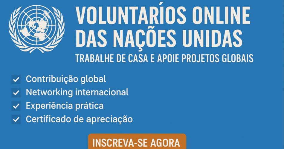 Voluntários Online das Nações Unidas: Trabalhe de Casa