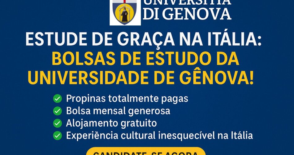 Bolsas de Estudo da Universidade de Gênova