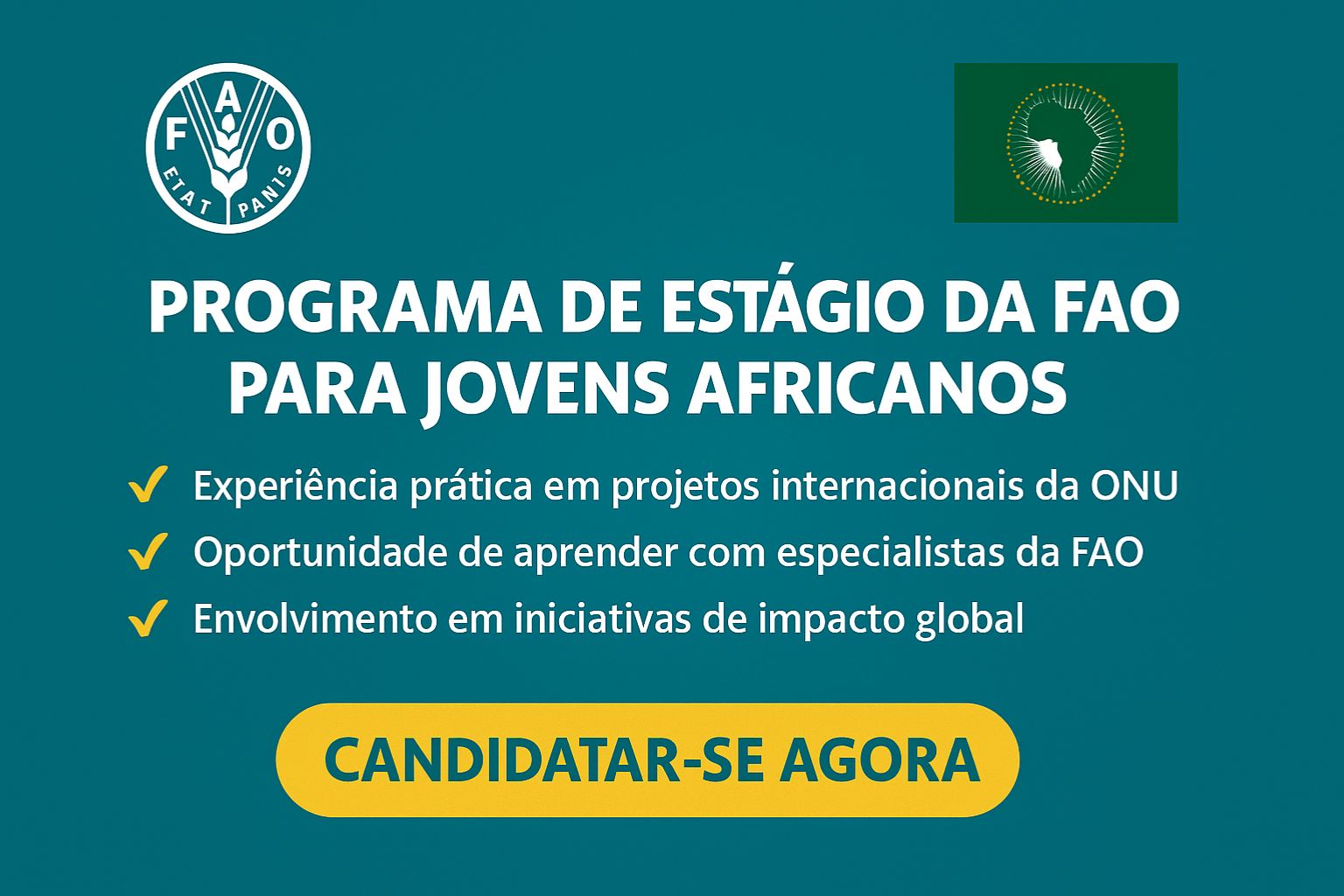 Programa de Estágio da FAO para Jovens Africanos