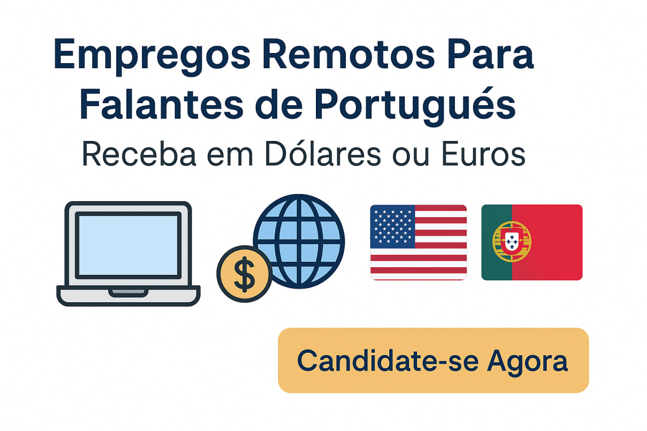 empregos remotos para falantes de português