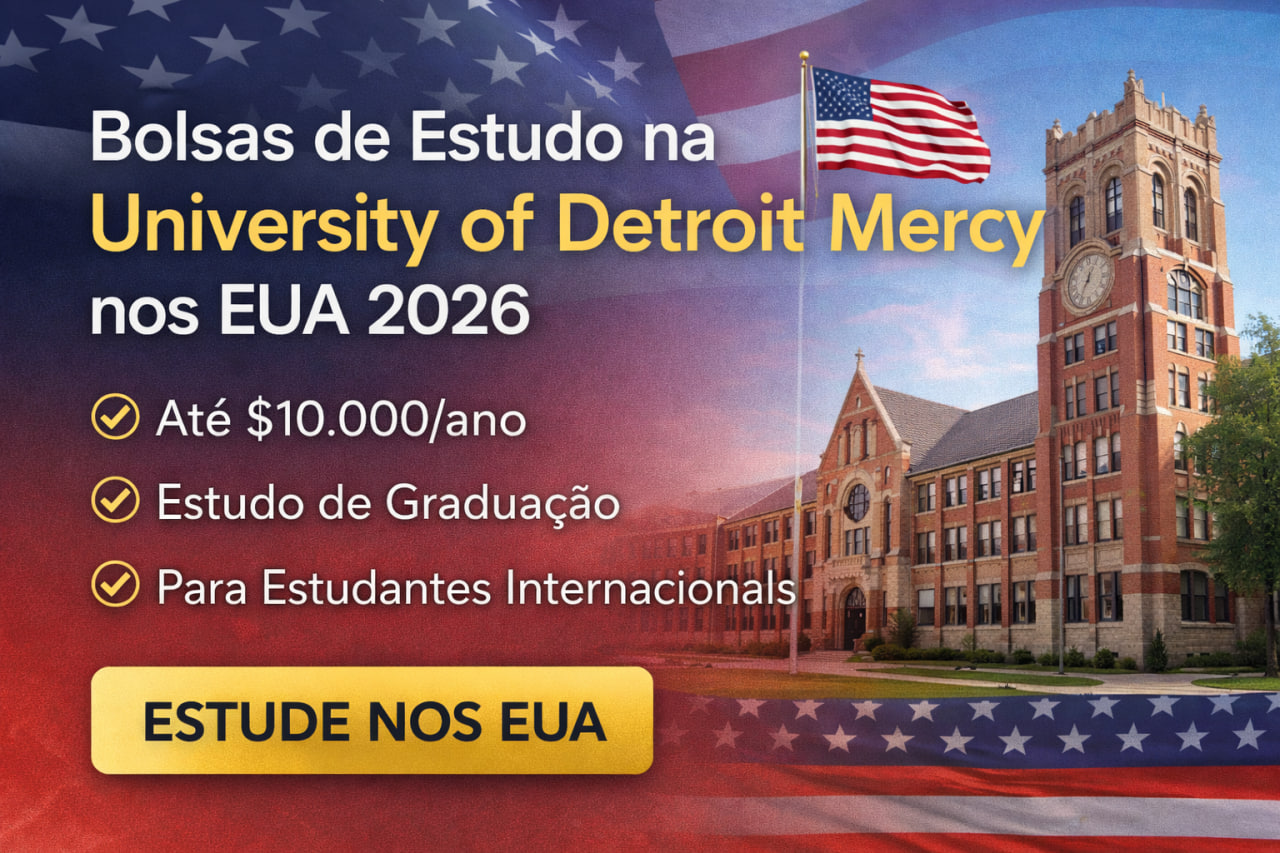You are currently viewing Bolsas de Estudo na University of Detroit Mercy 2026: Estude nos EUA com Apoio Financeiro
