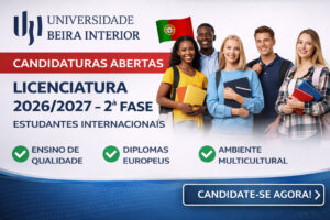 Read more about the article A UNIVERSIDADE BEIRA DO INTERIOR Abre Candidaturas Para Licenciatura 2026/2027 – 2ª Fase – Estudantes Internacionais