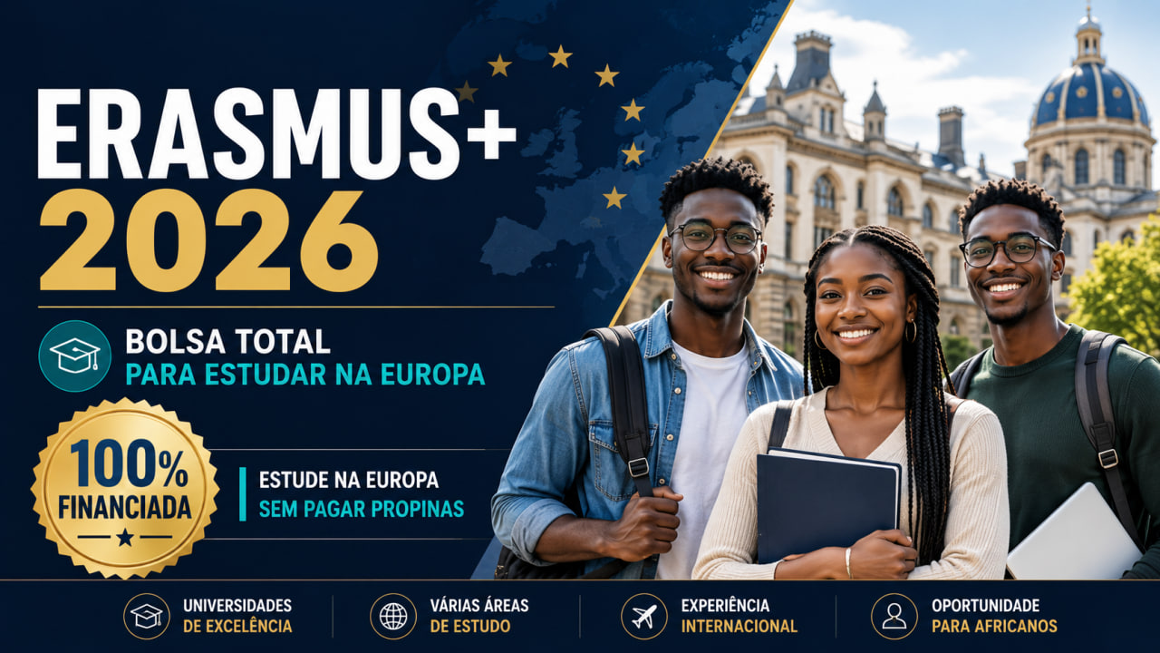 You are currently viewing Erasmus+ 2026: Como um Africano Pode Estudar na Europa com a Bolsa