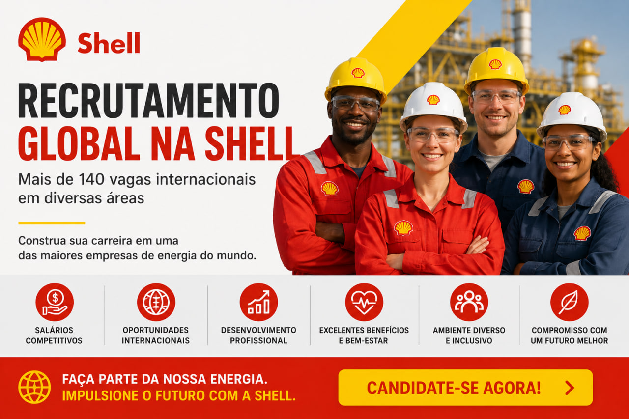 You are currently viewing Recrutamento Global na Shell: Mais de 140 Vagas Internacionais em Diversas Áreas