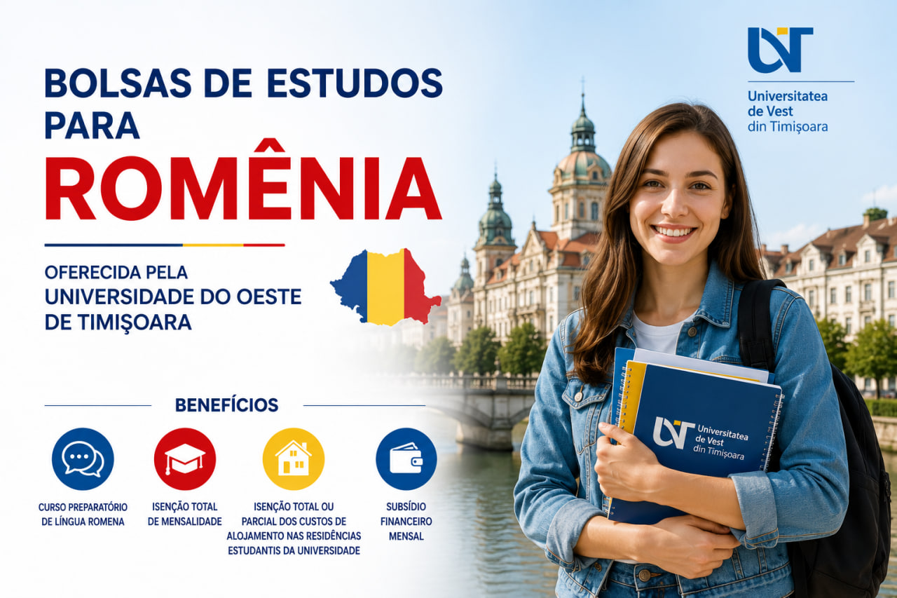 You are currently viewing Bolsas De Estudos Para Romenia Oferecida Pela Universidade Do Oeste De Timisoara
