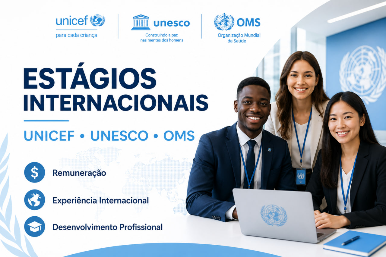 You are currently viewing Estágios na UNICEF, UNESCO e OMS para Estudantes e Profissionais em 2026